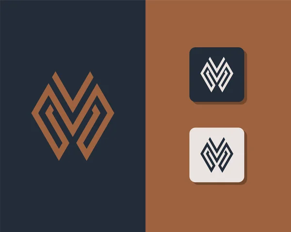 Buchstabe Logo Design Kreatives Minimales Monochromes Monogrammsymbol Universelles Elegantes Vektor — Stockvektor