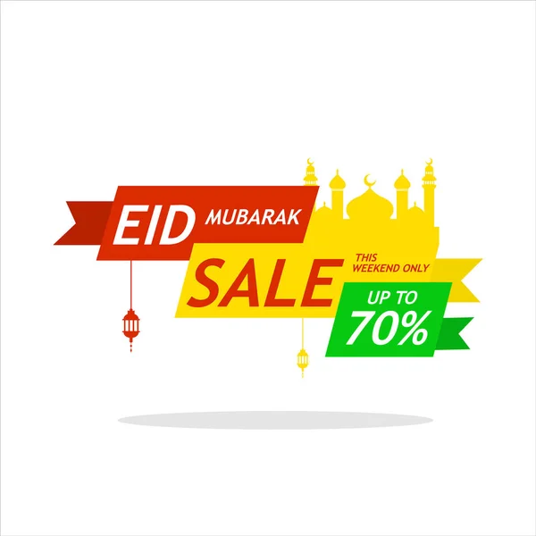 stock vector Ramadan Kareem Eid mubarak Sale Design Vector. Suitable for Greeting Card, Poster and Banner