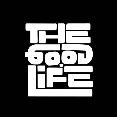 Güzel bir hayat. Alıntı. Alıntı tasarımı. Mektup afişi. Hayat hakkında ilham verici ve motive edici alıntılar ve sözler. Tişört ve çantalarda, kırtasiyelerde ya da posterlerde parmak izi aranıyor. Vektör