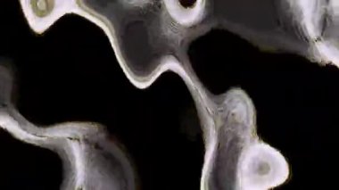 Altın ve platin renklerde metalik yağ dalgalanma deseni, özel etkinlikler ve dijital sanat eserleri için soyut siyah lüks görsel üzerinde akar..