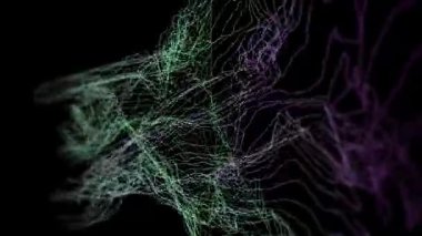 Neon çizgileri, VJ 'ler, partiler ve görsel gösteriler için hipnotik hareketli, soyut bir döngü içinde bükülüp bulanıklaşır..