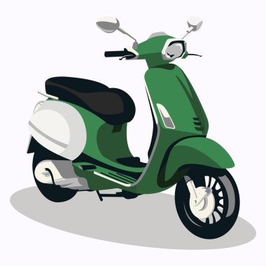 Scooter ikonu. vektör illüstrasyonu