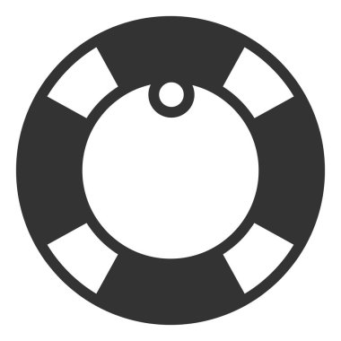 Optical binoculars with strap - web icon, illustration on white background, glyph style