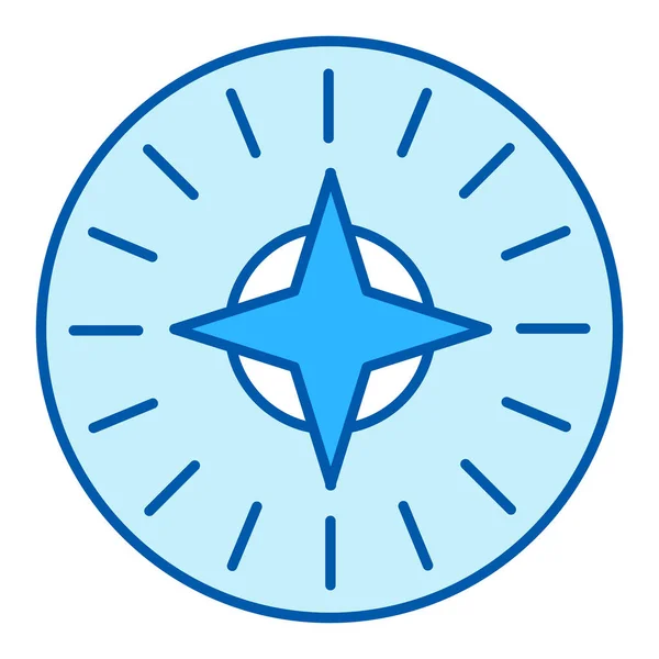 Compass Arrows Navigation Icon Illustration White Background Similar Style — Stok fotoğraf