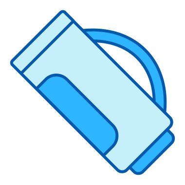 Golf club bag - icon, illustration on white background, similar style