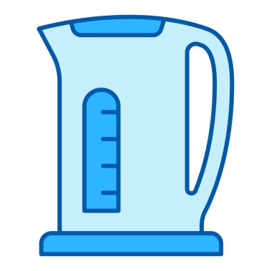 Fast heating electric kettle  - icon, illustration on white background, similar style
