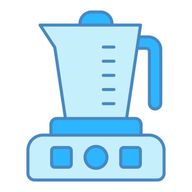 Electric coffee maker on a stand  - icon, illustration on white background, similar style