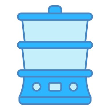 Electric steamer, dryer  - icon, illustration on white background, similar style