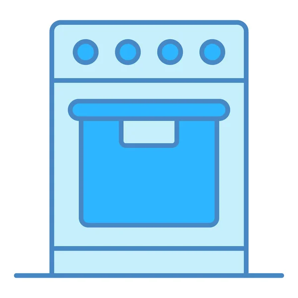Electric, gas stove with oven  - icon, illustration on white background, similar style