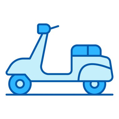 Moped, scooter - icon, illustration on white background, similar style