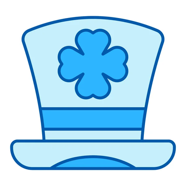 Top Hat Clover Leaf Icon Illustration White Background Similar Style — Stock Photo, Image