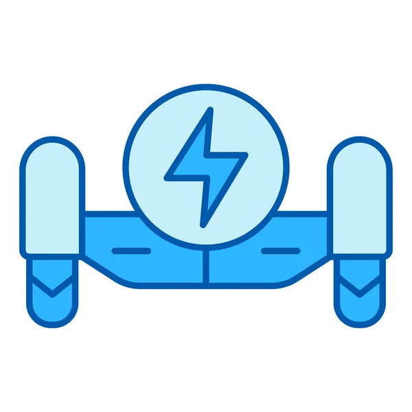 Gyroscooter Front View Energy Sign Icon Illustration White Background Color — 스톡 사진