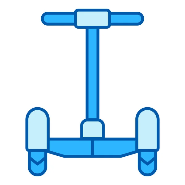 Gyroscooter Handle Front View Icon Illustration White Background Color Style — Stock Photo, Image