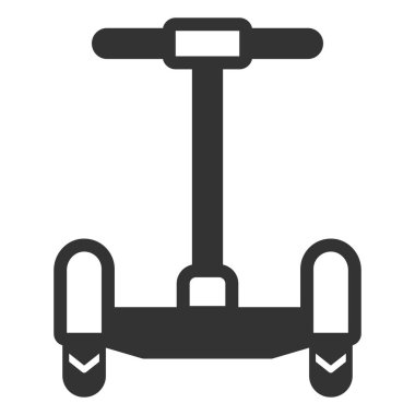 Saplı jiroskop, ön görünüm - simge, beyaz arkaplan üzerinde illüstrasyon, kabartma biçimi