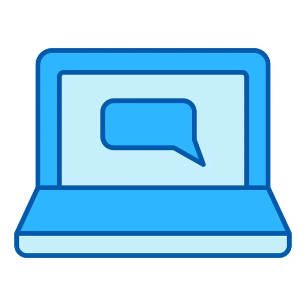 Delivered message on laptop screen - icon, illustration on white background, similar style