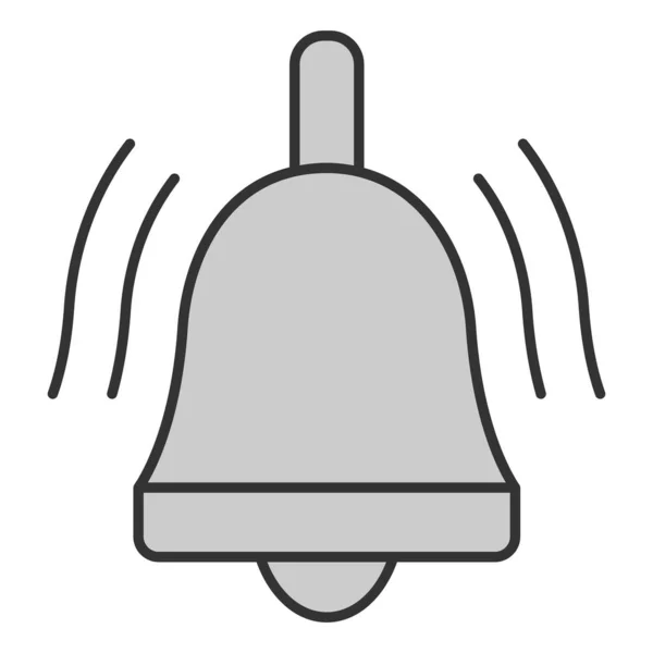 Dzwonek Dzwoni Pakiet Został Dostarczony Ikona Ilustracja Białym Tle Szarym — Zdjęcie stockowe