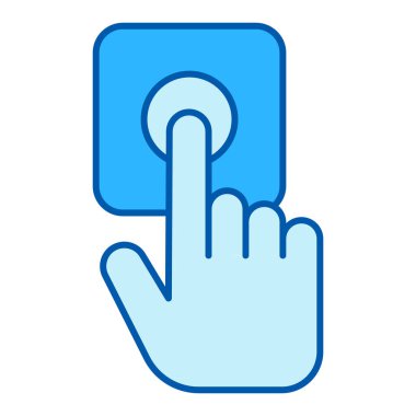 El zile basar, paket kapının adresine teslim edilir - simge, beyaz arka planda resim, benzer bir tarz