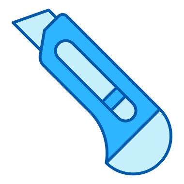 Yapı bıçağı - simge, beyaz arkaplan, renk biçimi