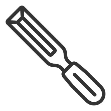 Marangozluk keskisi - simge, beyaz arkaplan üzerinde illüstrasyon, özet biçimi