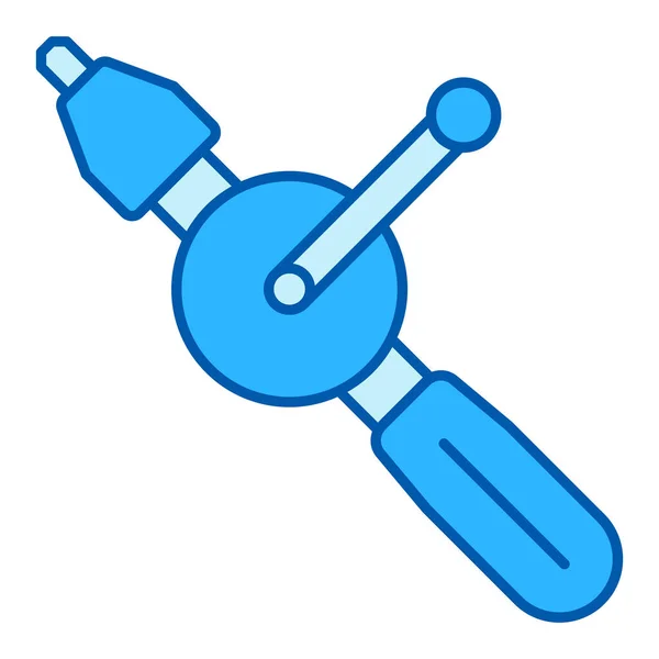 Hand Drill Icon Illustration White Background Color Style — Stock Photo, Image
