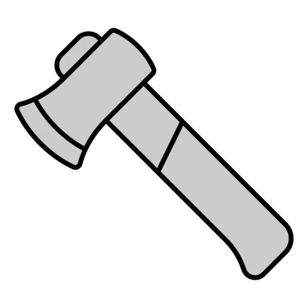 Zimmermannsaxt Symbol Abbildung Auf Weißem Hintergrund Grauer Stil — Stockfoto