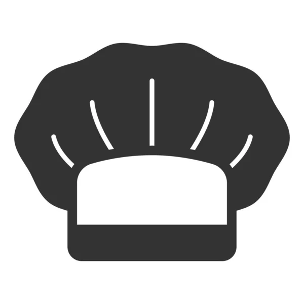 Kochmütze Symbol Abbildung Auf Weißem Hintergrund Glyphen Stil — Stockfoto