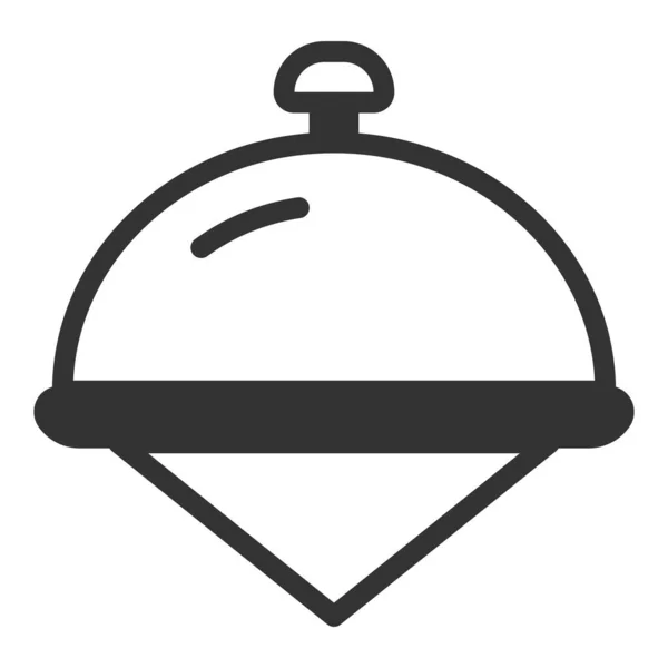 Dinner Covered Cap Napkin Icon Illustration White Background Glyph Style — Stock Photo, Image