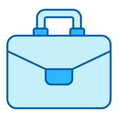 Kitap ve defterler için okul çantası - simge, beyaz arkaplan üzerinde illüstrasyon, benzer stil