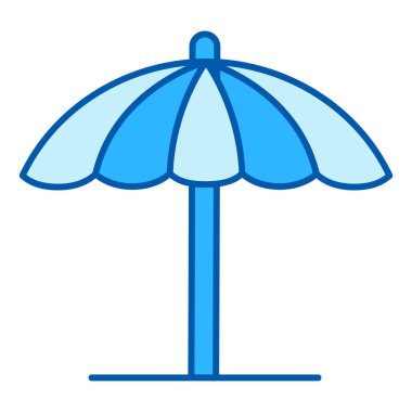 Golf umbrella - icon, illustration on white background, similar style
