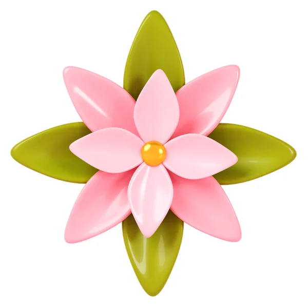 3D render. flower isolated on background