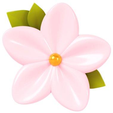 3D render. flower isolated on background