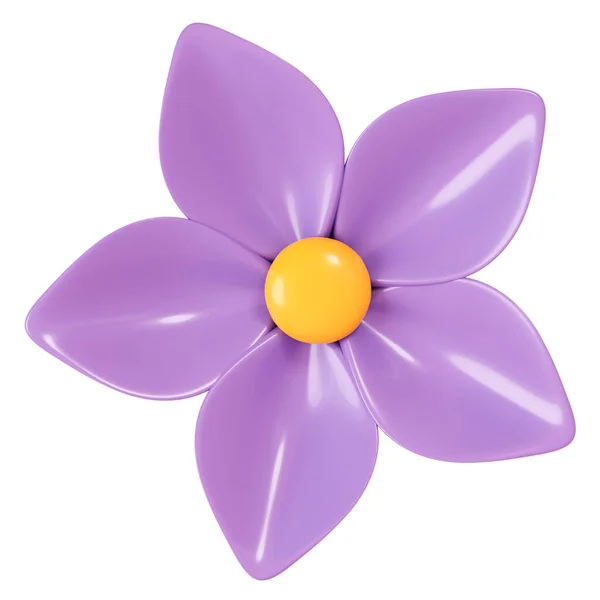 Render Purple Flower Isolated Background — Stock Fotó