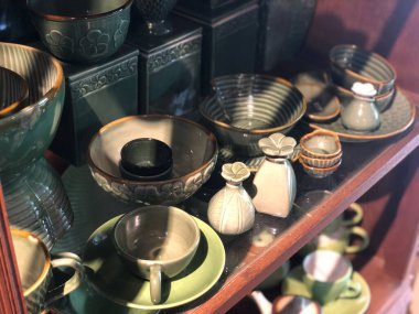 ceramic mug and bowl handcraft for kitchen stuff