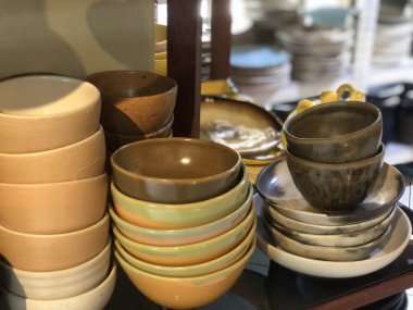 ceramic mug and bowl handcraft for kitchen stuff