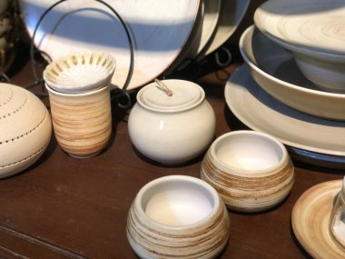 ceramic mug and bowl handcraft for kitchen stuff