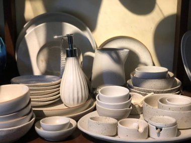 ceramic mug and bowl handcraft for kitchen stuff