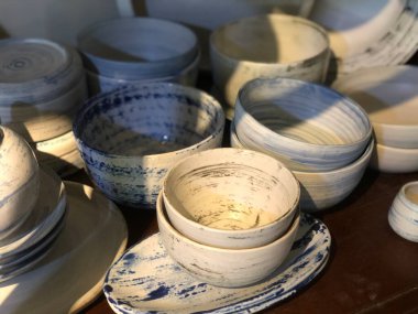 ceramic mug and bowl handcraft for kitchen stuff