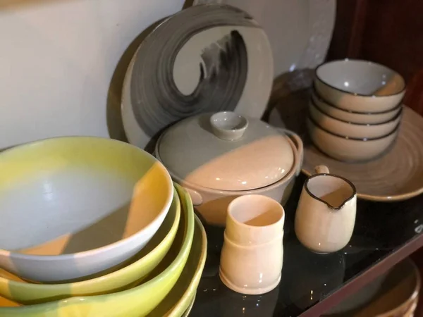 ceramic mug and bowl handcraft for kitchen stuff