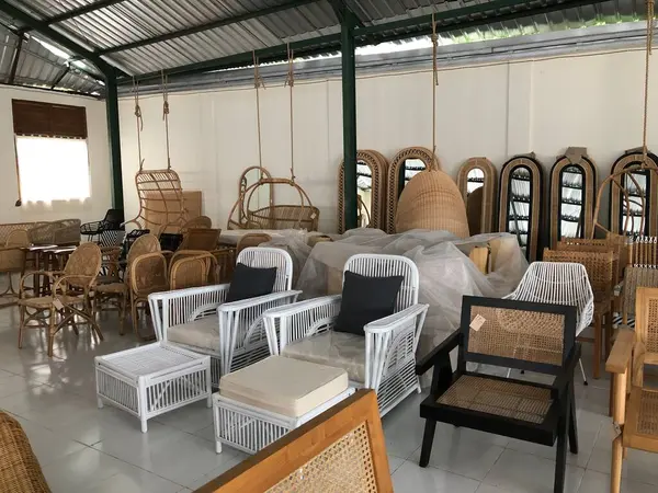 beauty and creative handcraft by rattan for furniture and decoration