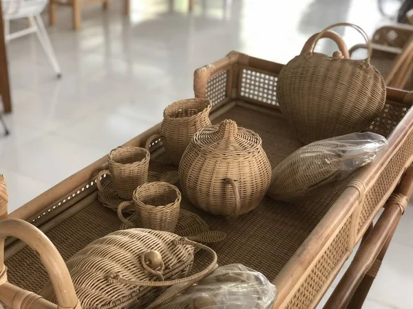 beauty and creative handcraft by rattan for furniture and decoration