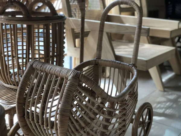 beauty and creative handcraft by rattan for furniture and decoration