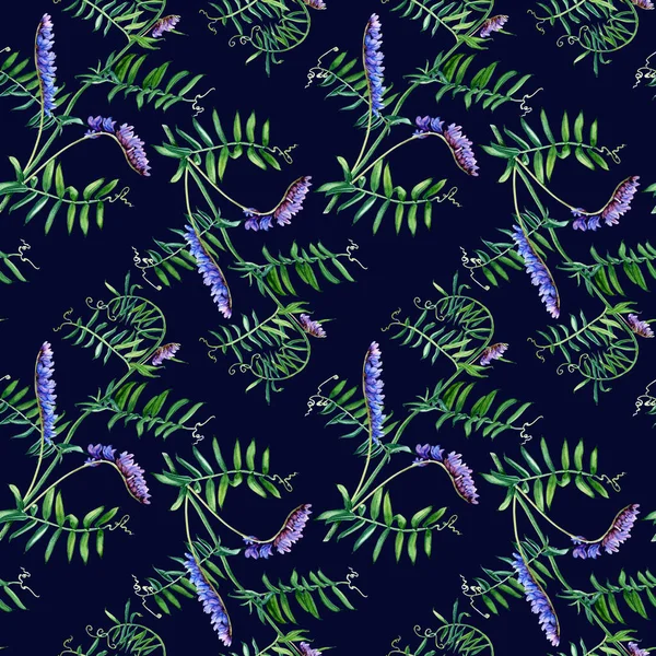 Keskin Desenli Yaban Bitkisi Mavisi Bir Arazi Sarma Duvar Kağıdı — Stok fotoğraf