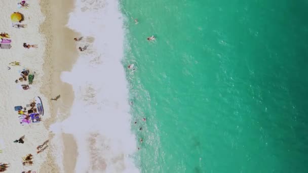 Okouzlující Pobřežní Krásy Zachycené Záběru Tropea Itálie Představuje Své Ohromující — Stock video
