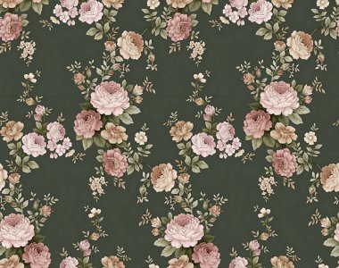 Tekstil çiçek desenli süsleme arkaplan, duvar kağıdı ve dijital kumaş baskı ve ekran baskısı için soyut 