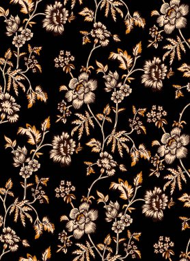 Benzersiz renk eşleşmesi, süslemedeki arkaplan deseni ve dijital ve ekran baskısı için Tekstil Tasarımı için Soyut Desen deseni ile güzel Allover çiçek desenini tekrarlıyor 