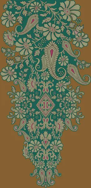 Paisley Gala Tasarımı Gömleğin Önü Arka Yakası Çiçekli Geometrik, Süslü ve soyut Yaka Fikri Tekstil Dijital ve Ekran Kumaşı 