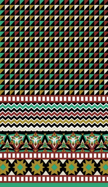 Vektör çizimi. Etnik desenli geometrik pürüzsüz desen