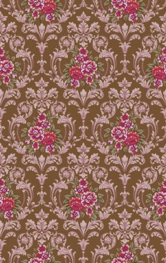 Benzersiz renk eşleşmesi, süslemedeki arkaplan deseni ve dijital ve ekran baskısı için Tekstil Tasarımı için Soyut Desen deseni ile tekrarlayan güzel çiçekler.  