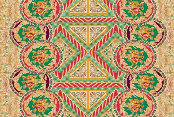 Geometrik Desen Dijital Tekstil Tasarımı 