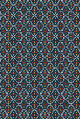 Çiçekli kusursuz soyut desenli geometrik desen. El çizimi arka plan. Duvar kağıdı ya da kumaş için çiçek deseni. Çiçek desenli stil 